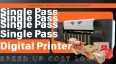 Impressora digital de passagem única SUNTHINKS Cartons Carboards